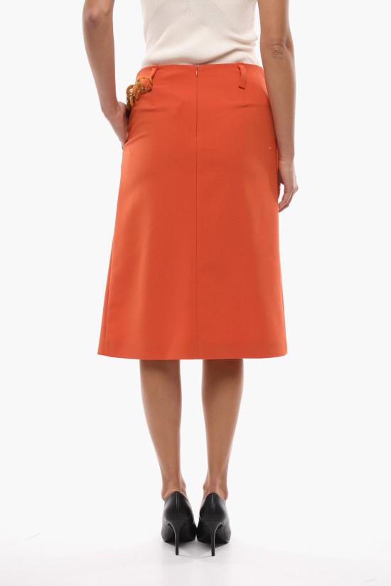  스텔라 맥카트니 미디 스커트 6300093AU7017510 Orange - STELLA MCCARTNEY