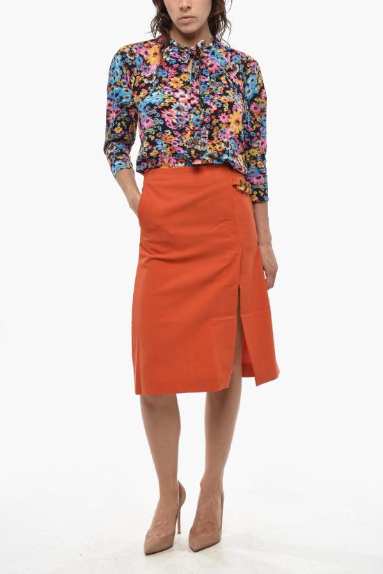  스텔라 맥카트니 미디 스커트 6300093AU7017510 Orange - STELLA MCCARTNEY