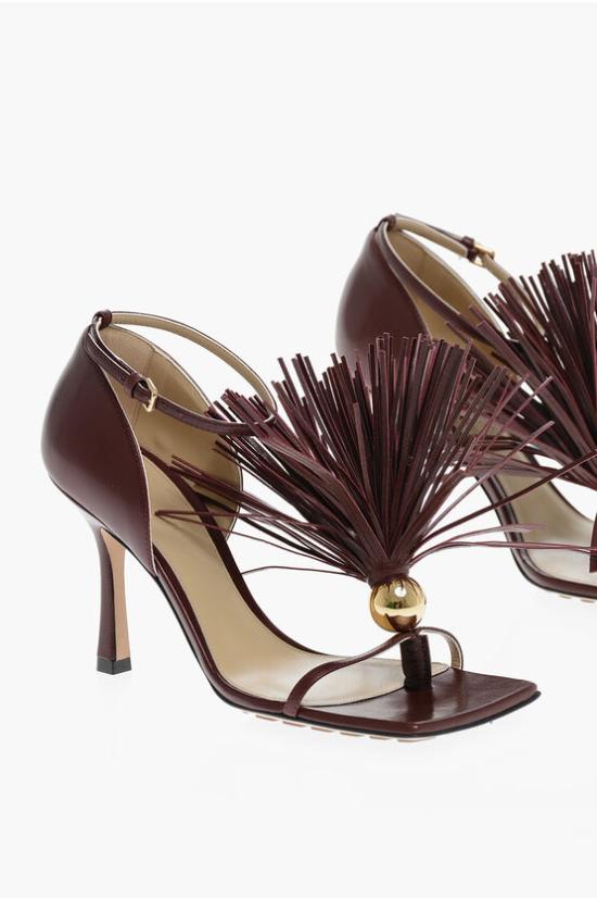  보테가베네타 런지 나파 태슬 샌들 힐/펌프스 716241VBSF0 6084 Burgundy