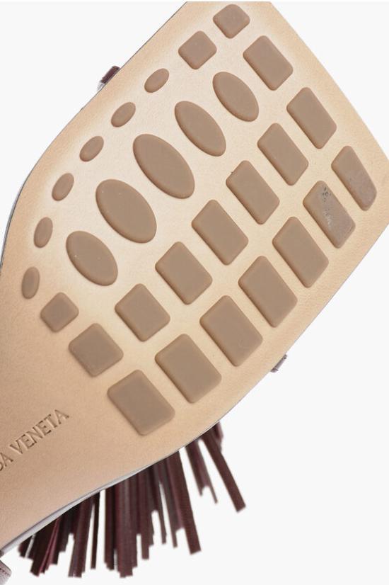  보테가베네타 런지 나파 태슬 샌들 힐/펌프스 716241VBSF0 6084 Burgundy - BOTTEGA VENETA