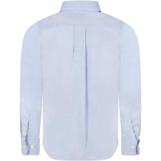 25FW [키즈] 랄프 로렌 셔츠 819238002 LIGHT BLUE - RALPH LAUREN