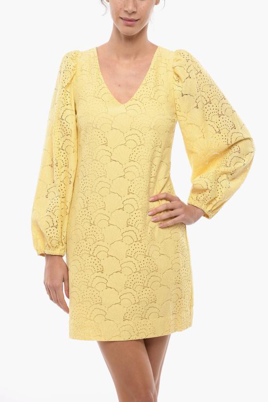  삼소앤삼소 숏 원피스 F22200158 0 GOLDEN MIST Yellow - SAMSOE SAMSOE