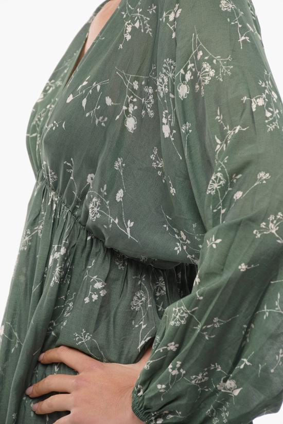  삼소앤삼소 미디 원피스 F22200124 0 GARDEN LACE Military Green - SAMSOE SAMSOE