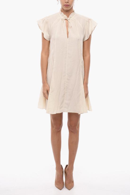  삼소앤삼소 숏 원피스 F20400287 0 ANGORA Beige