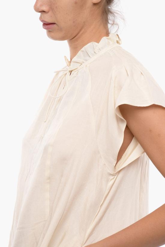  삼소앤삼소 숏 원피스 F20400287 0 ANGORA Beige - SAMSOE SAMSOE