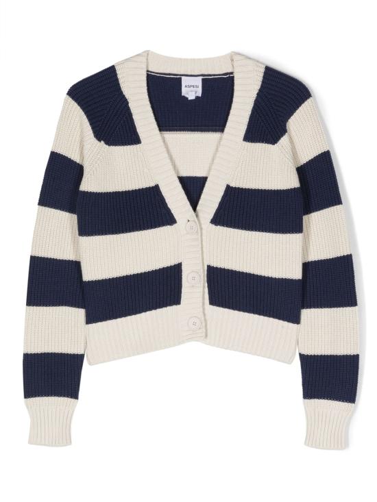 23SS [주니어] 아스페시 가디건 S23004GFEM109 1149 SHELL LAPIS LAZULI - ASPESI