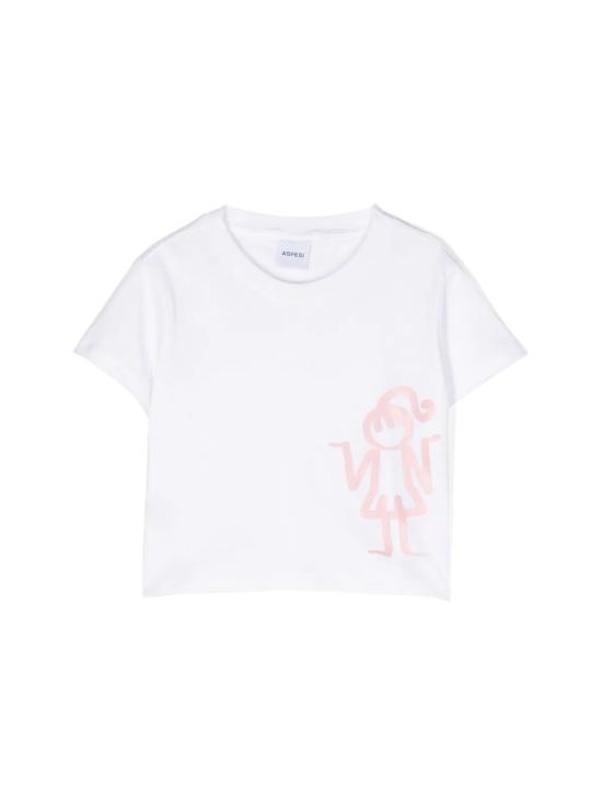  [키즈] 아스페시 티셔츠 S23006TSM0126 0165 WHITE PINK