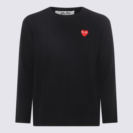 꼼데가르송 긴팔 티셔츠 P1N068 BLACK