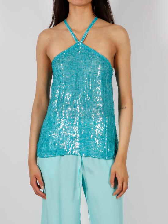  파로쉬 민소매 티셔츠 D311509 GEM23 051 VERDE ACQUA - PAROSH