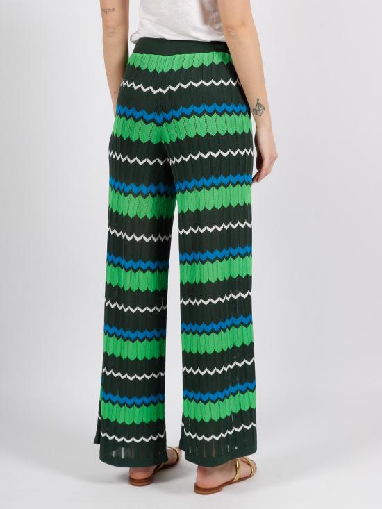  파로쉬 팔라초 팬츠 D570560 RIMMEL23 822 FANTASIA VERDE BOTTIGLIA - PAROSH