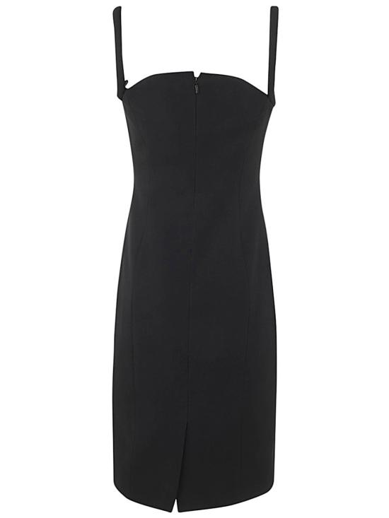  베르사체 숏 원피스 1012446 1A00540 1B000 BLACK - VERSACE