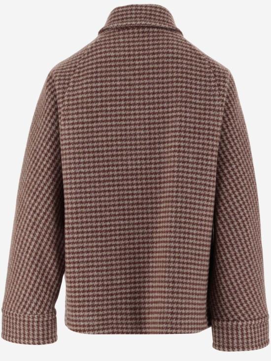  알베르토비아니 / 여성 하운드투스 패턴 울 자켓 PP877WO217365 ROSSO BPG - ALBERTO BIANI