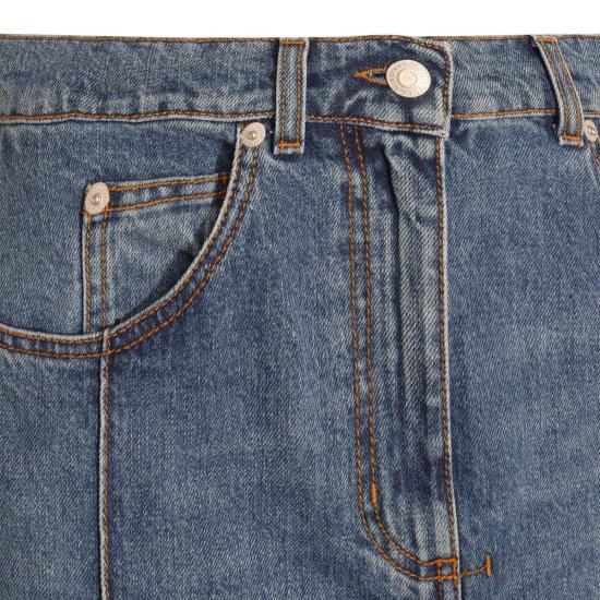  알렉산더 맥퀸 데님 스커트 754828QMACG4164 BLUE STONE WASH - ALEXANDER MCQUEEN