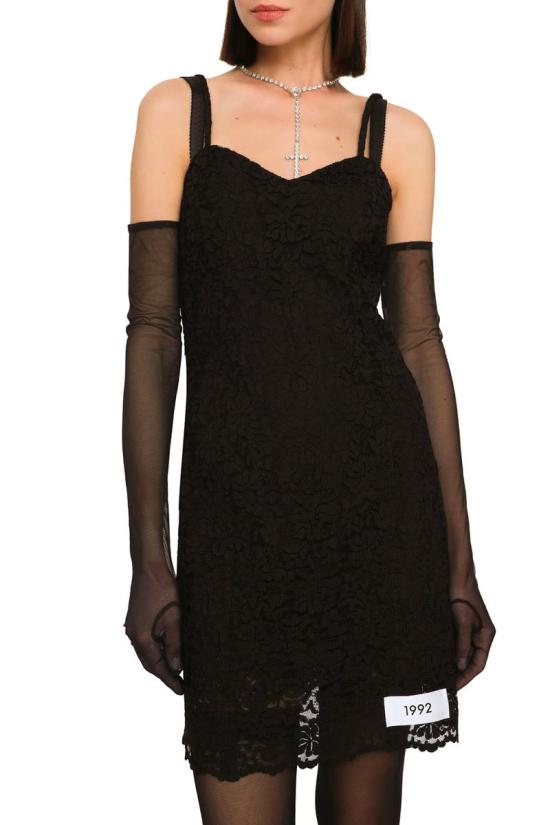 25FW 돌체앤가바나 숏 원피스 F6BHJTFLM9BN0000 BLACK - DOLCE & GABBANA