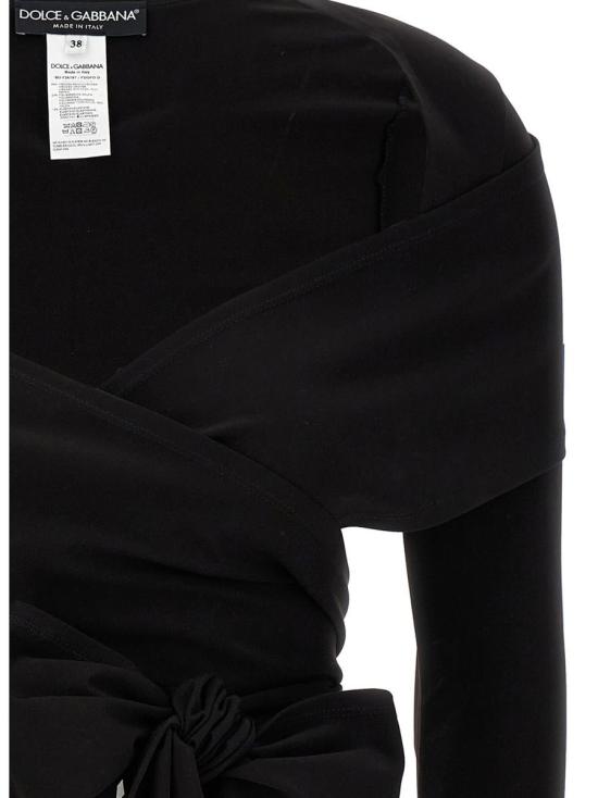  돌체앤가바나 긴팔 티셔츠 F26T8TFUGPON0000 BLACK - DOLCE & GABBANA