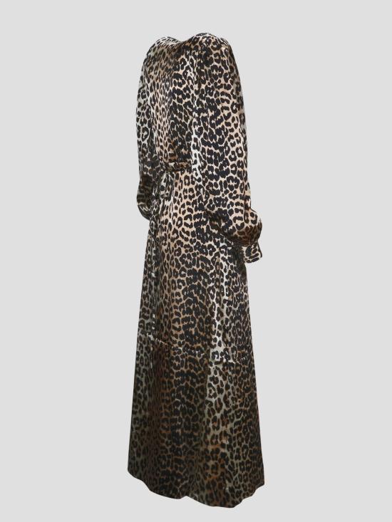  가니 롱 롱 원피스 F3653 LEOPARD 943 - GANNI