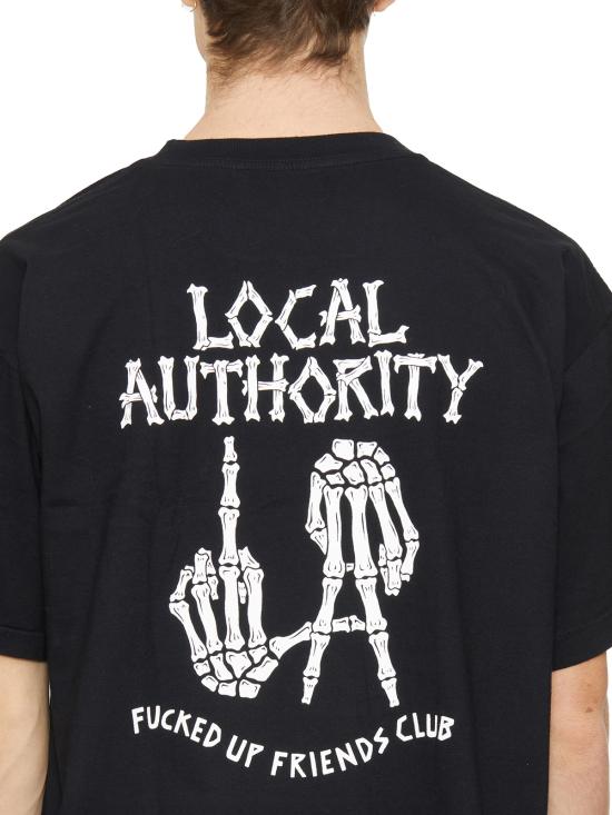  로컬 어쏘리티 반팔 티셔츠 GA23SSN13WASHEDBLACK Black - LOCAL AUTHORITY