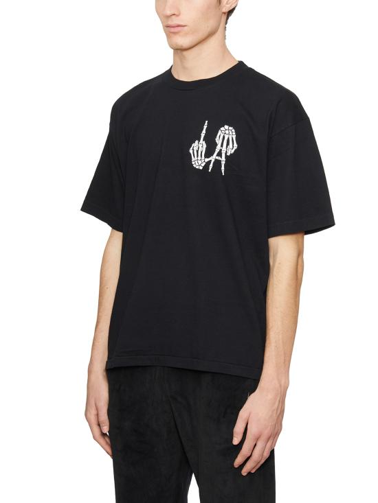  로컬 어쏘리티 반팔 티셔츠 GA23SSN13WASHEDBLACK Black - LOCAL AUTHORITY