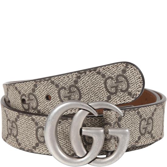 26SS [키즈] 구찌 패브릭 벨트 432707 2ZG0G 9742 BROWN - GUCCI