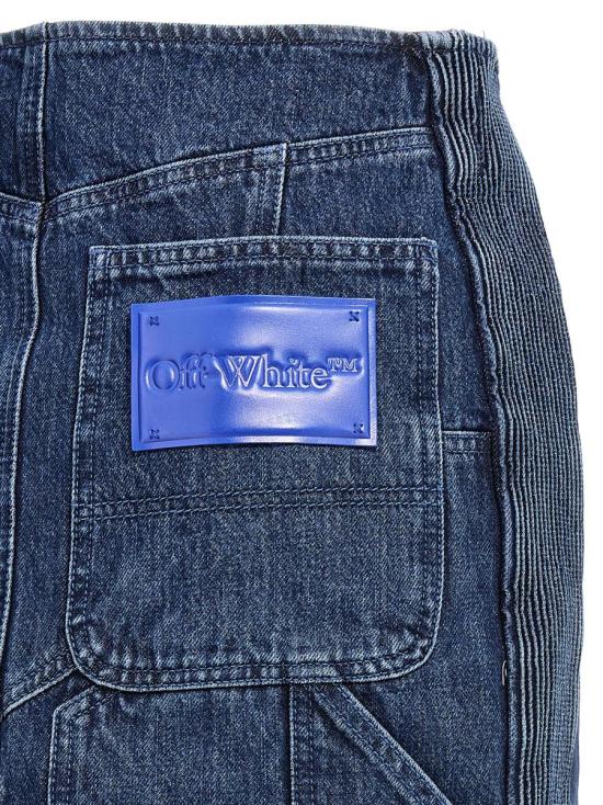 오프화이트 데님 스커트 OWYF019S23DEN00145004500 BLUE - OFF WHITE