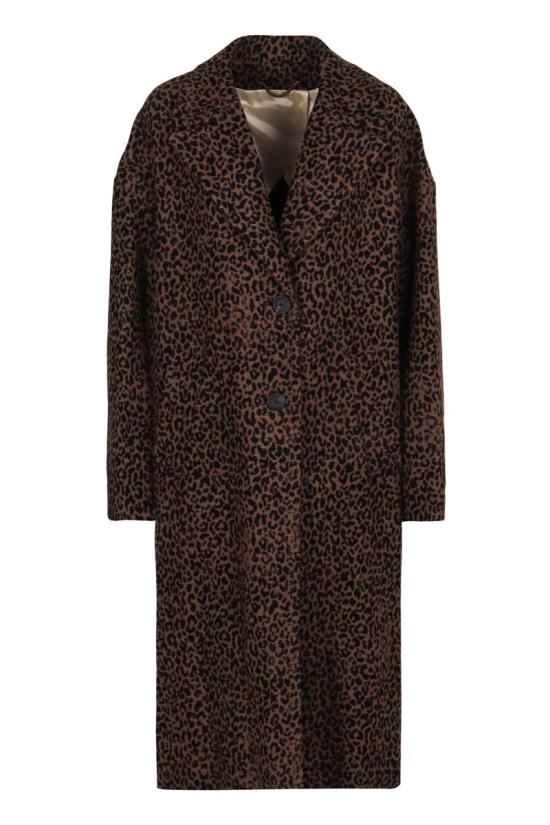 25FW 골든구스 COCOON 코쿤 싱글 브레스트 울 코트  GWP00566P000650 81399 BISON BLACK