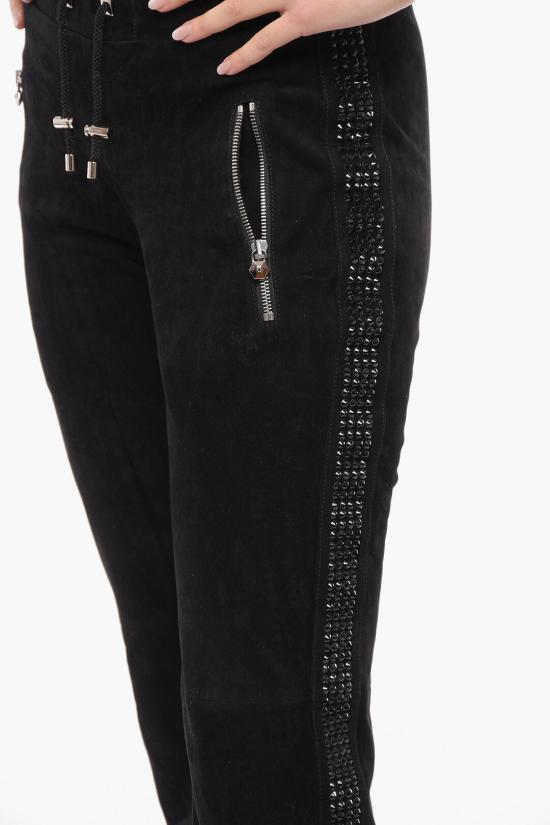  필립 플레인 스트레이트 팬츠 F18C WLT0019 PLE002N 02 Black - PHILIPP PLEIN