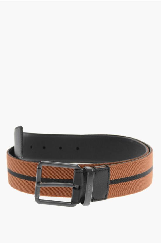  에르메네질도제냐 가죽 벨트 B040NZ LHNSB VZN Brown