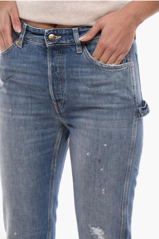  워싱톤디치 데님 스트레이트 팬츠 스트레이트 팬츠 PCWW0091 Blue - WASHINGTON DEE CEE