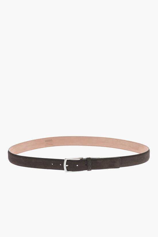  에르메네질도제냐 가죽 벨트 B014AZ LHCAS TDM Brown - ERMENEGILDO ZEGNA