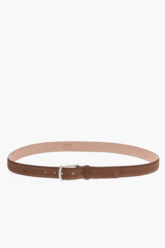  에르메네질도제냐 가죽 벨트 B014AZ LHCAS MAR Brown - ERMENEGILDO ZEGNA