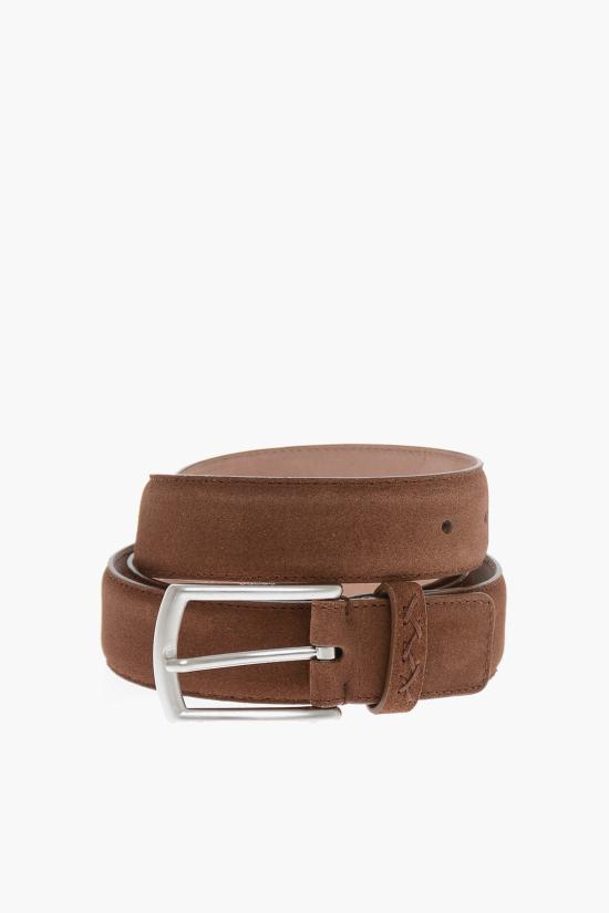  에르메네질도제냐 가죽 벨트 B014AZ LHCAS MAR Brown
