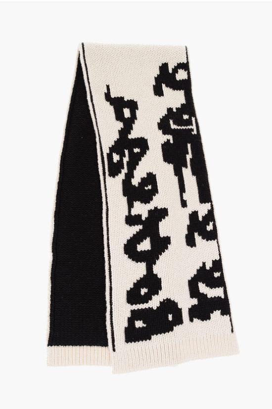  보테가베네타 / 남성 바이컬러 자카드 머플러/스카프 708711V24O0 2200 Bianco Marrone BPG - BOTTEGA VENETA