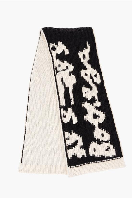  보테가베네타 / 남성 바이컬러 자카드 머플러/스카프 708711V24O0 2200 Bianco Marrone BPG - BOTTEGA VENETA