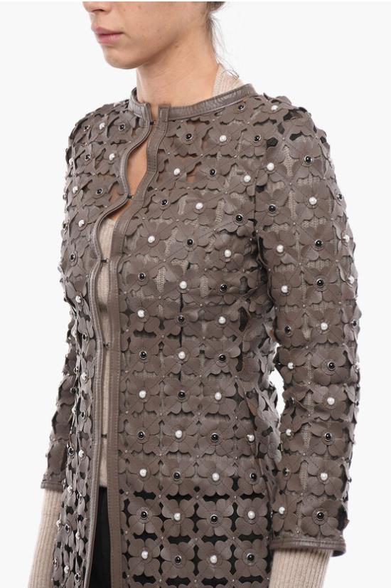  Caban Romantic 자켓 FLOWERLONG Brown - OTHER BRANDS