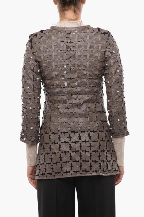  Caban Romantic 자켓 FLOWERLONG Brown - OTHER BRANDS