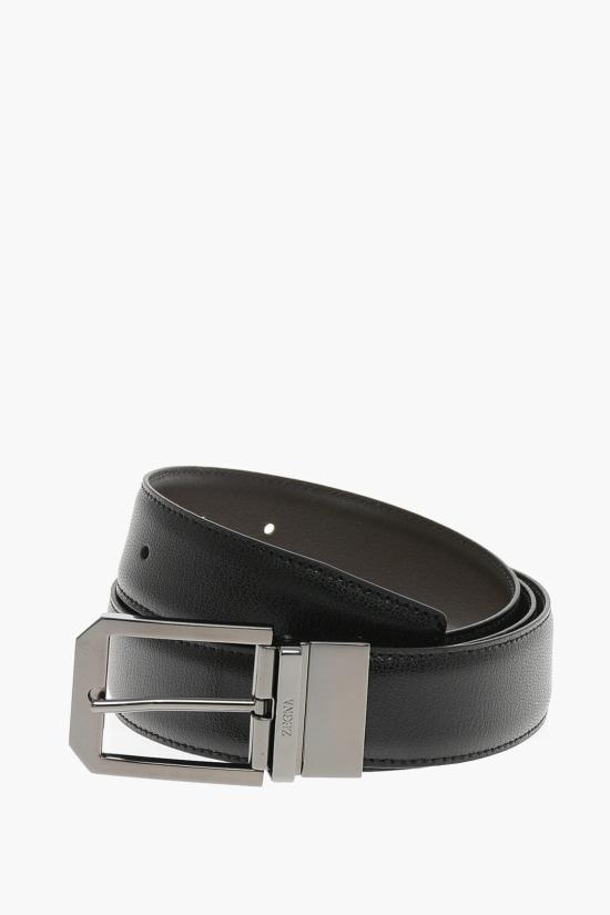  에르메네질도제냐 가죽 벨트 B011RZ LHMAV NTM Black - ERMENEGILDO ZEGNA
