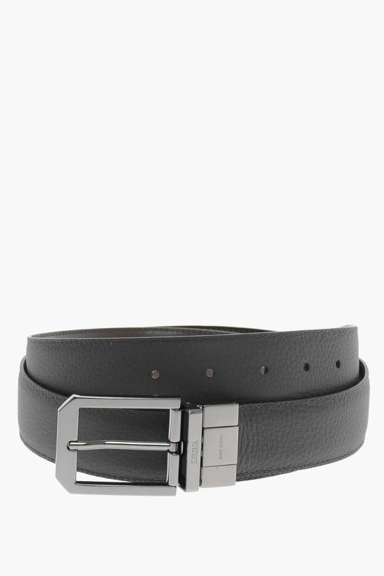  에르메네질도제냐 가죽 벨트 B011RZ LHAVG TDM Brown