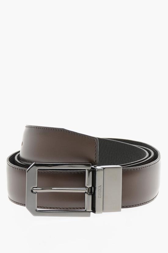  에르메네질도제냐 가죽 벨트 B011RZ LHAVG TDM Brown - ERMENEGILDO ZEGNA