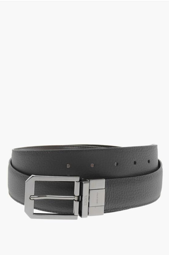  에르메네질도제냐 가죽 벨트 B011RZ LHAVG TDM Brown