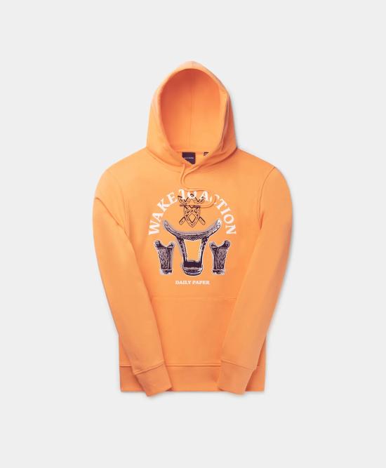  데일리 페이퍼 후드 티셔츠 RIVO 2321104 TANGERINE ORANGE