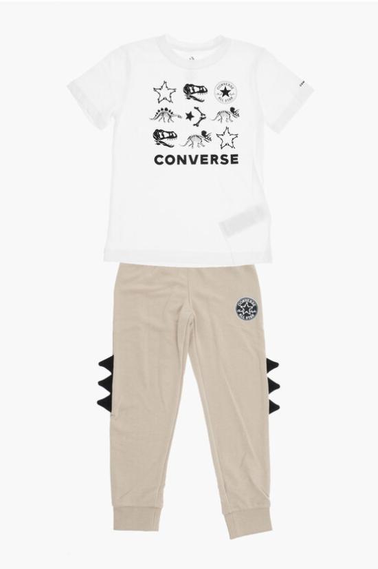  [키즈] 컨버스 스트레이트 팬츠 8CD899 X7B Beige Bianco e Nero