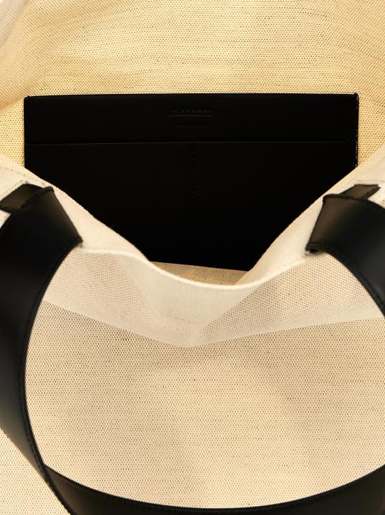 26FW 질샌더 토트백 J07WC0023P4917280 White Black - JIL SANDER