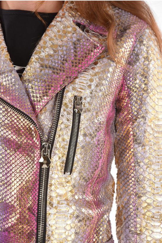  필립 플레인 가죽 자켓 P18C WLB0253 PLE029P 21 Pink - PHILIPP PLEIN