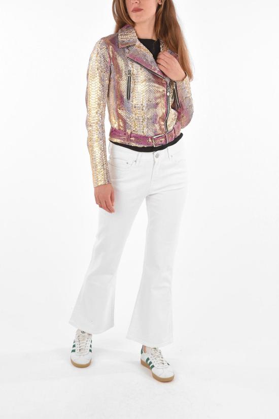  필립 플레인 가죽 바이커 자켓 P18C WLB0253 PLE029P 21 Pink - PHILIPP PLEIN