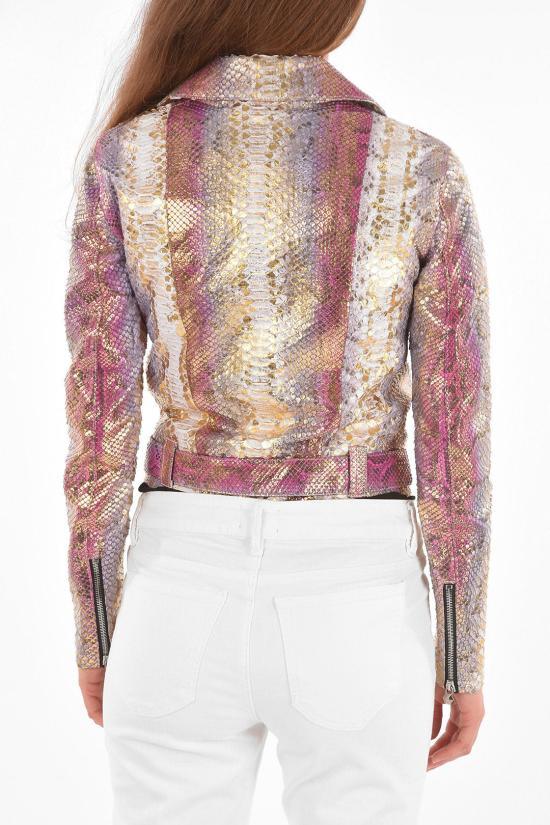  필립 플레인 가죽 바이커 자켓 P18C WLB0253 PLE029P 21 Pink - PHILIPP PLEIN