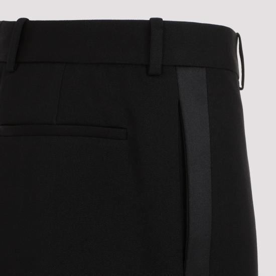  생로랑 스트레이트 팬츠 751477 Y7E63 1000 NOIR - SAINT LAURENT