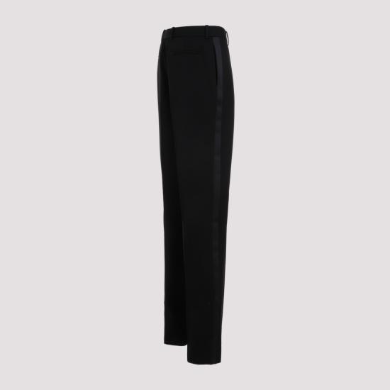  생로랑 스트레이트 팬츠 751477 Y7E63 1000 NOIR - SAINT LAURENT