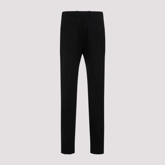  생로랑 스트레이트 팬츠 751477 Y7E63 1000 NOIR - SAINT LAURENT