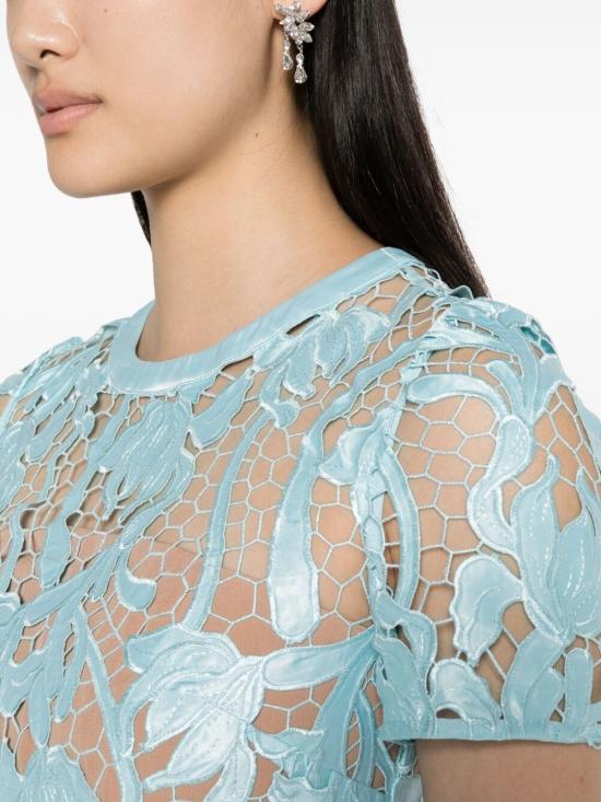  셀프 포트레이트 롱 원피스 RS24 181M BL BLUE - SELF PORTRAIT