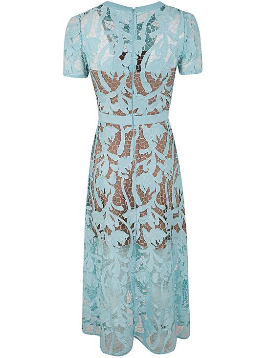  셀프 포트레이트 롱 원피스 RS24 181M BL BLUE - SELF PORTRAIT